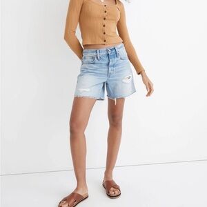 Madewell Denim Shorts Steenwick Wash Ripped Edition size 24
